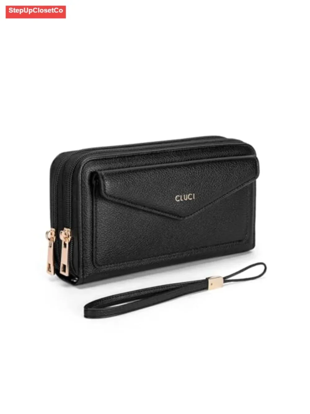 Vegan Leather Wristlet Wallet RFID Blocking Multi Credit Card Holder Ladies